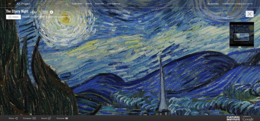 Google Art Project - The Starry Night by Vincent van Gogh